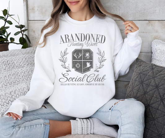 Abandoned Hunting Wives Club Crewneck Sweatshirt