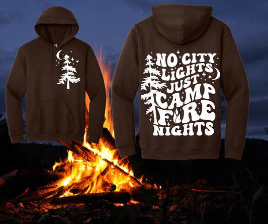 No City Lights Just Campfire Nights Sweatshirt